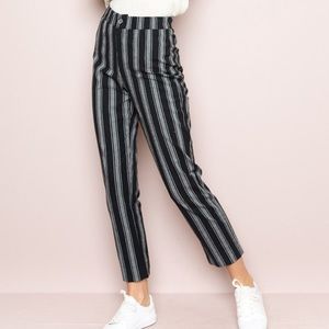 Brandy Melville black striped pants